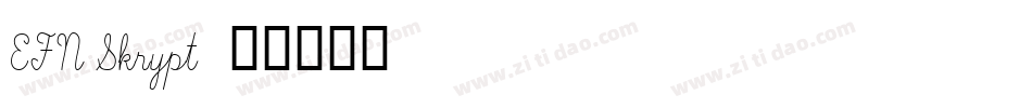 EFN Skrypt字体转换